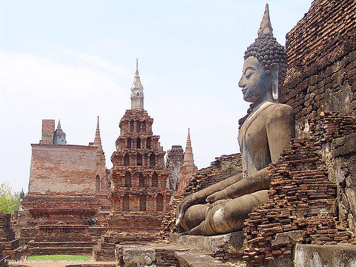 พระพุทธรูป - buddha statue - อุทยาน ประวัติศาสตร์ สุโขทัย - เมือง เก่า สุโขทัย - sukhothai - thailand, buddha image, buddha statue, buddhism, buddhist temple, cross-legged, ruins, sculpture, stupa, sukhothai, พระพุทธรูป, อุทยาน ประวัติศาสตร์ สุโขทัย, เมือง เก่า สุโขทัย