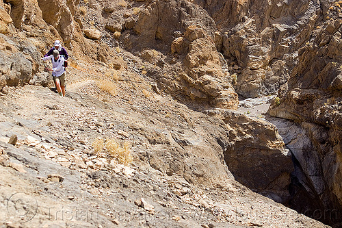 bypass trail in grotto canyon, bypass, dana, death valley, grotto canyon, hiking, lauren, mountain, rock, slot canyon, trail, women