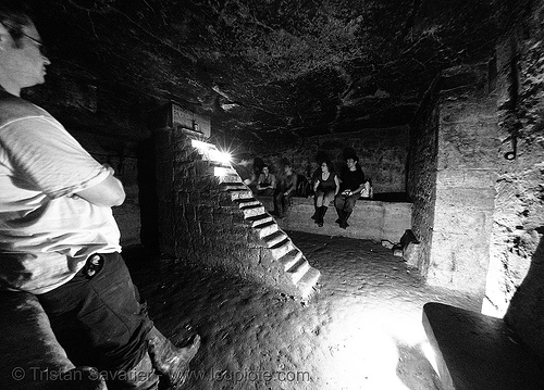 cabinet minéralogique - catacombes de paris - catacombs of paris (off-limit area), cabinet mineralogique, cabinet minéralogique, cataphiles, cave, clandestines, fisheye, illegal, underground quarry