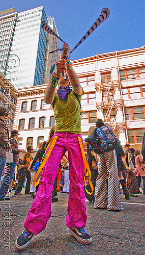 candy kid spinning poi - how weird street faire (san francisco), kandi raver, poi, raver outfits, woman
