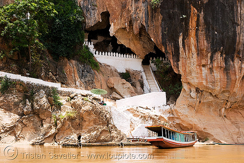 cave on mekong river near luang prabang (laos), cave mouth, caving, luang prabang, mekong, natural cave, river, spelunking