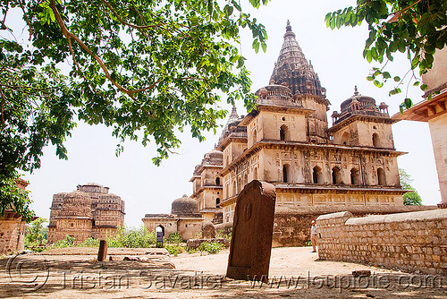 cenotaph ruins in orchha, architecture, cenotaphs, monument, orchha, ruins, temple