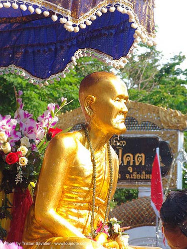 เชียงใหม่ - chiang mai - สงกรานต์ - songkran festival (thai new year) - thailand, carnival float, chiang mai, gilded, golden color, sculpture, songkran, thai new year, สงกรานต์, เชียงใหม่