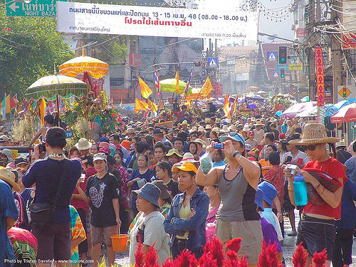 เชียงใหม่ - chiang mai - สงกรานต์ - songkran festival (thai new year) - thailand, chiang mai, crowd, songkran, thai new year, สงกรานต์, เชียงใหม่