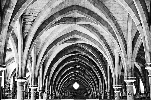 collège des bernardins - gothic architecture - stone vaults - monastery (paris), architecture, cistercian, collège des bernardins, gothic, medieval, monastery, stone vaults