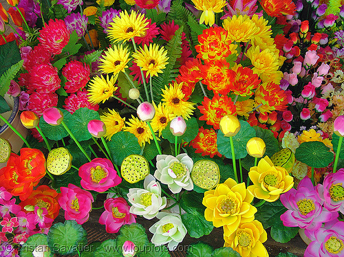colorful fake flowers, artificial flowers, colorful, fake flowers, hué