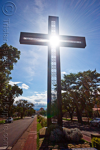 cross monument - salta (argentina), argentina, backlight, cross, monument, noroeste argentino, salta, sun