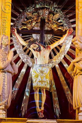 crucifix - salta cathedral (argentina), argentina, cathedral, christ, church, corpus, crucifix, jesus, noroeste argentino, sacred art, salta capital, sculpture, statue
