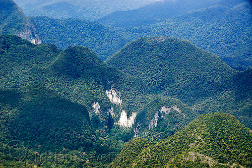 deer cave aerial (borneo), aerial photo, borneo, cave mouth, cliffs, deer cave, gunung mulu national park, hills, jungle, landscape, malaysia, mountains, natural cave, rain forest