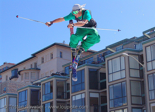 fillmore street ski jump, fillmore big air, fillmore st., fillmore street ski jump, icer air 2005