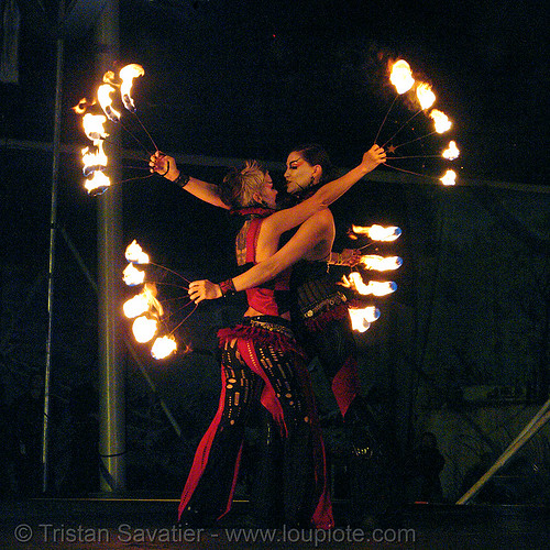 fire arts exposition 2006 - burning man, burning man fire arts exposition, fire dancer, fire dancing, fire performer, fire spinning, night, wendy, xeno, xenodrome