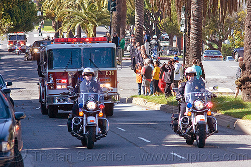 fire engine hearse, fire department, fire engines, fire trucks, harley davidson, hearse, law enforcement, motor cop, motor officer, motorcycle police, motorcycle unit, motorcycles, rider, riding, sffd, sfpd