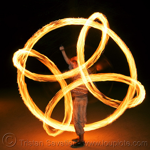 fire spinning - poi isolation, circle, fire dancer, fire dancing, fire performer, fire poi, fire spinning, man, nicky evers, night, ring, spinning fire