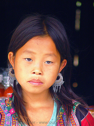 flower h'mong girl - vietnam, child, flower h'mong tribe, flower hmong, hill tribes, indigenous, kid, little girl