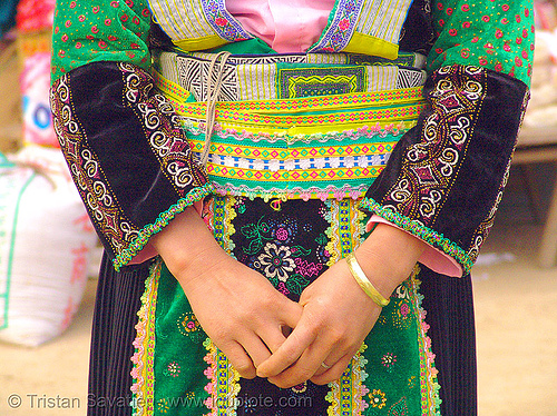 flower hmong tribe girl - vietnam, bảo lạc, colorful, flower h'mong tribe, flower hmong, hill tribes, indigenous
