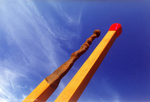giant matches - public art - sydney (australia), art installation, brett whitely, giant matches, sculpture, sydney[an error occurred while processing this directive]