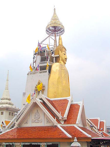 พระพุทธรูป - giant standing buddha statue - bangkok - thailand, bangkok, buddha image, buddha statue, buddhism, buddhist temple, giant buddha, golden color, sculpture, standing buddha, wat, บางกอก, พระพุทธรูป