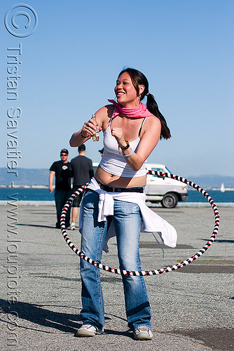 girl hula hooping at renegade party (san francisco), cristina, hula hoop, hula hooper, hula hooping, woman