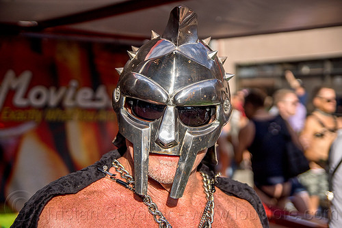 gladiator mask - metal helmet, costume, gladiator helmet, gladiator mask, man