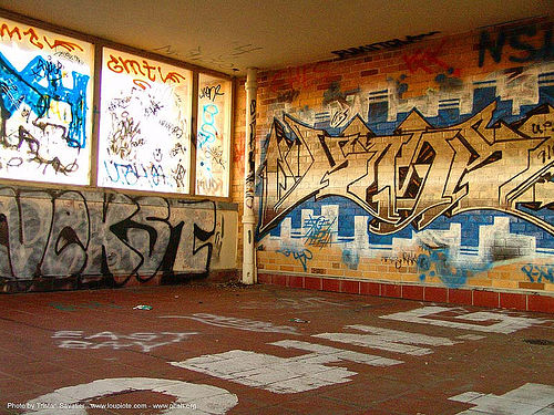graffiti - abandoned hospital (presidio, san francisco), abandoned building, abandoned hospital, graffiti, nekst, presidio hospital, presidio landmark apartments, trespassing