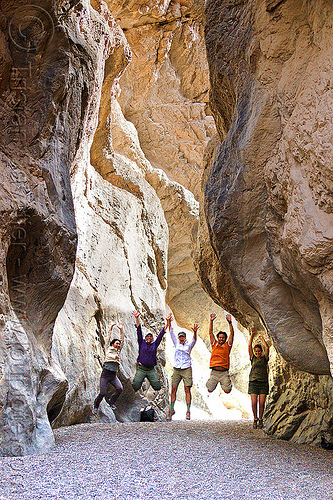 grotto canyon - death valley, canyon walls, cliff, death valley, gravel, grotto canyon, hiking, jump, jumpers, jumpshot, mountain, narrow, rock, slot canyon