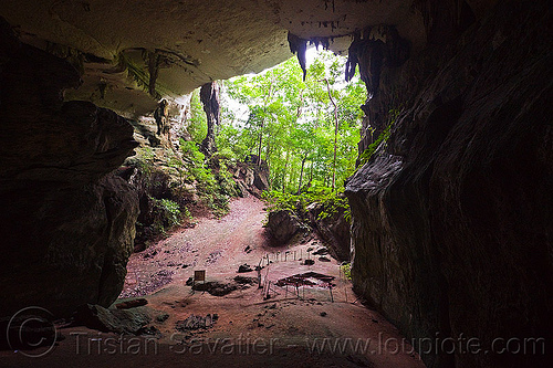 gua niah - natural cave in rain forest (borneo), archaeology, backlight, borneo, cave formations, cave mouth, caving, concretions, gua niah, malaysia, natural cave, niah caves, niah painted cave, rain forest, speleothems, spelunking, stalactites