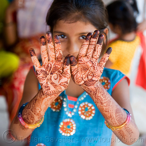hand palms mehndi - henna tattoo, body art, hand palms, hands, henna tattoo, little girl, mehndi designs, sailana, temporary tattoo