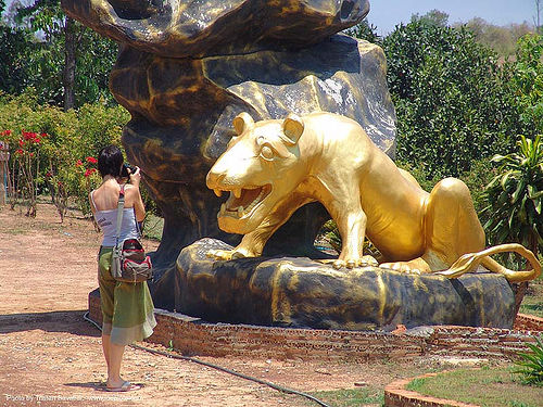 hindu park near phu ruea, west of loei (thailand), golden color, hindu, hinduism