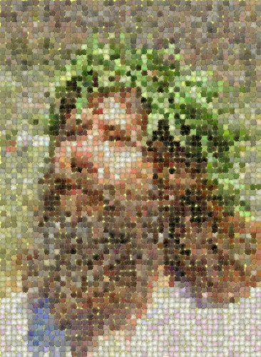 hippie jesus mosaic, derivative, hippie, jesus christ, mosaic