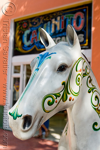 horse sculpture - painted, argentina, buenos aires, decorated, el caminito, horse, la boca, painted, sculpture