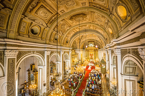 inside the san augustin church - manila (philippines), architecture, ceiling, inside, interior, manila, san augustin church, trompe l'oeil