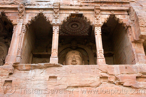 jain temple - gwalior (india), caves, gwalior, jain temple, jainism, rock-cut, sculptures, statue, temples, tirthankaras