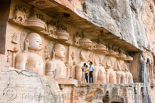 jain temple - gwalior (india), caves, gwalior, himanshu gupta, jain temple, jainism, rock-cut, sculptures, statue, stone carving, temples, tirthankaras