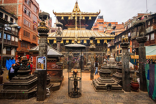 jana baha temple - kathmandu (nepal), columns, hindu temple, hinduism, jana baha, jana bahal, kathmandu