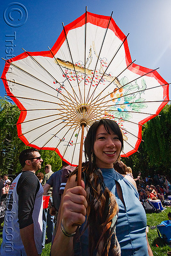 jen with japanese umbrella, japanese umbrella, jen, woman