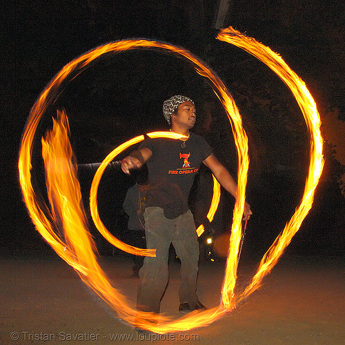 john-paul spinning fire poi (san francisco), fire dancer, fire dancing, fire performer, fire poi, fire spinning, john-paul, night, spinning fire