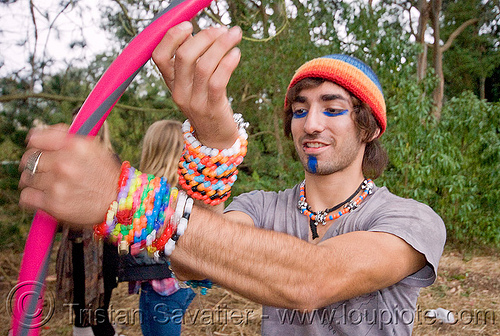 kandi kid with hula hoop, beads, bracelets, clothing, fashion, hands, kandi kid, kandi raver, man, party