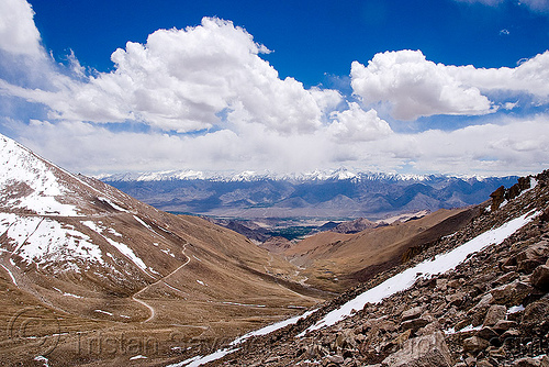 khardungla pass - ladakh (india), khardung la pass, ladakh, landscape, mountain pass, mountains, snow