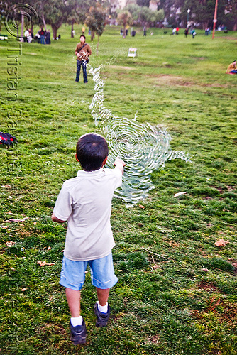 kid popping giant soap bubble, big bubble, children, giant bubble, kids, lawn, park, playing, popped, popping, soap bubbles