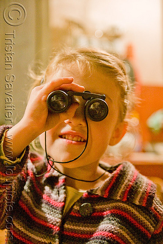 kid with binoculars, apolline, binoculars, child, kid