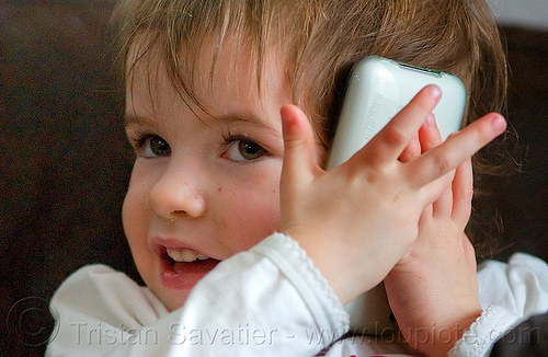 kid with iphone, cellphone, child, iphone, kid, listening, little girl, playing