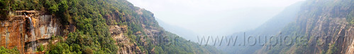 landscape panorama - cherrapunji - east khasi hills (india), cherrapunjee, cherrapunji, cliff, east khasi hills, meghalaya, mountains, panorama, sohra, valley, wakaba falls, waterfall, wha kaba falls