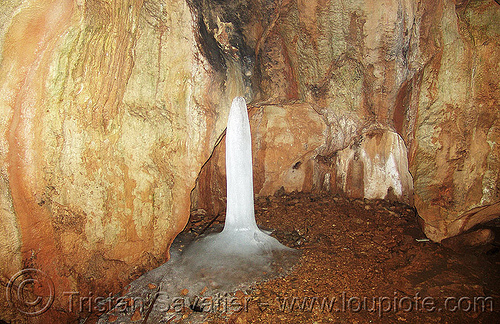 ledenika-cave - ice lingam (burgaria), caving, ice cave, ice linga, ice lingam, ice stalagmite, ledenika, natural cave, shiva linga, shiva lingam, shivling, spelunking, vratcha