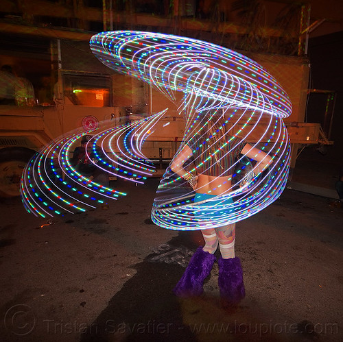 light painting with led hoop, glowing, hooper, hooping, hulahoop, led hoop, led lights, light hoop, night, woman