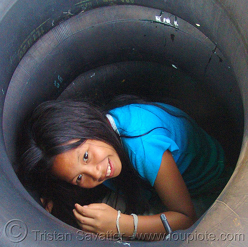 little girl in tube (thailand), child, fair, inner tubes, kid, little girl, river tubing, songkran, tha ton, สงกรานต์