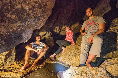 lumiang / sumaguing cave - sagada (philippines), cavers, caving, flowstone, lumiang cave, natural cave, sagada, sitting, spelunkers, spelunking, sumaguing cave