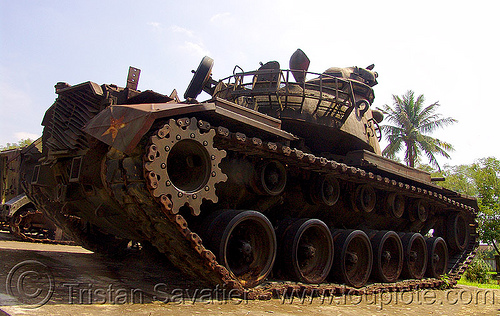 m48 "patton" tank - m48a3 - vietnam war, army museum, army tank, hué, m48 tank, m48a3 tank, military, rusty, vietnam war
