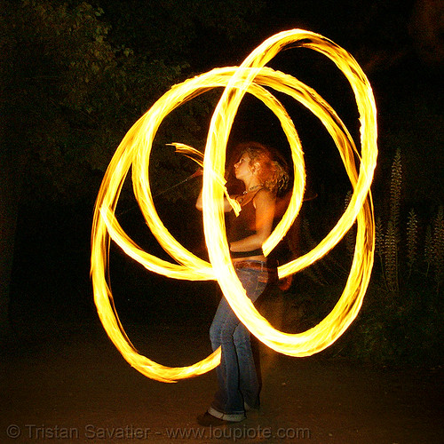 maddie spinning fire poi (san francisco), fire dancer, fire dancing, fire performer, fire poi, fire spinning, maddie, night, spinning fire