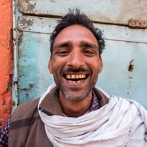 milkman smiling - doodh wallah (india), doodh-wallah, indian man, teeth, varanasi