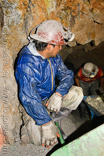 miners - potosi (bolivia), bolivia, cerro rico, man, mina candelaria, mine tunnel, mine worker, miner, mining, potosí, safety helmet, underground mine, working